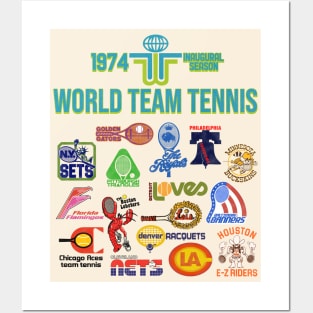 1974 Inaugural Season Defunct Team Tennis Posters and Art